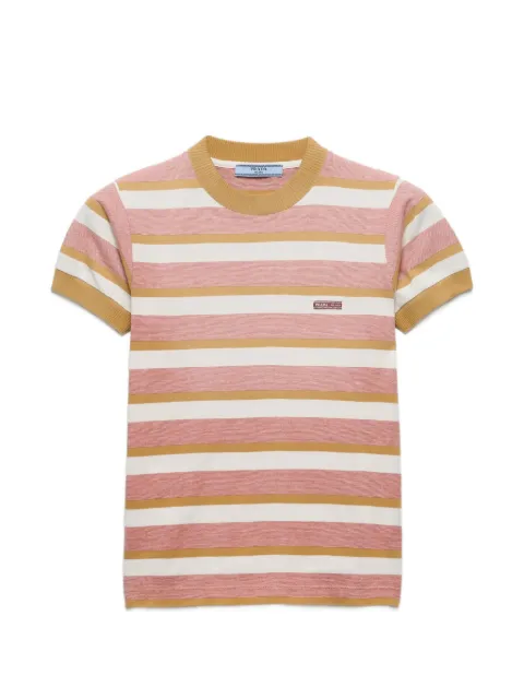 Prada Bayadere stripe jersey T-shirt