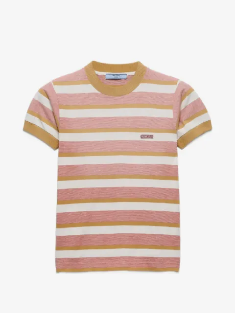 Prada bayadere stripe jersey T-shirt