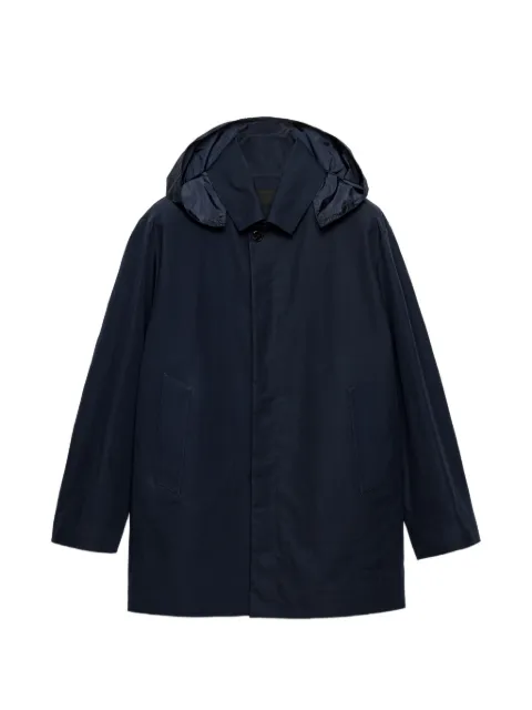 Prada hooded cotton coat