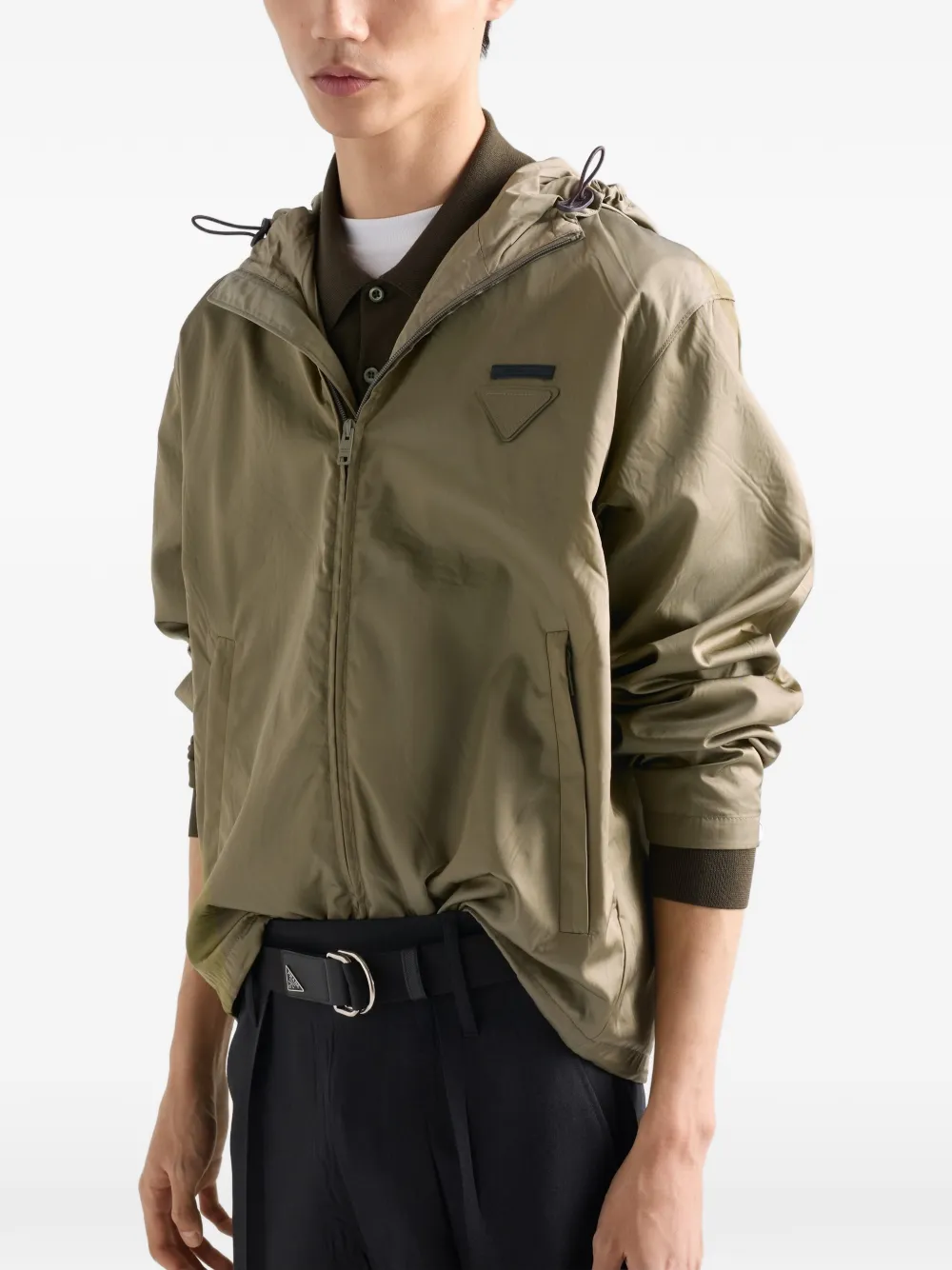 Prada Re-Nylon donsjack Groen