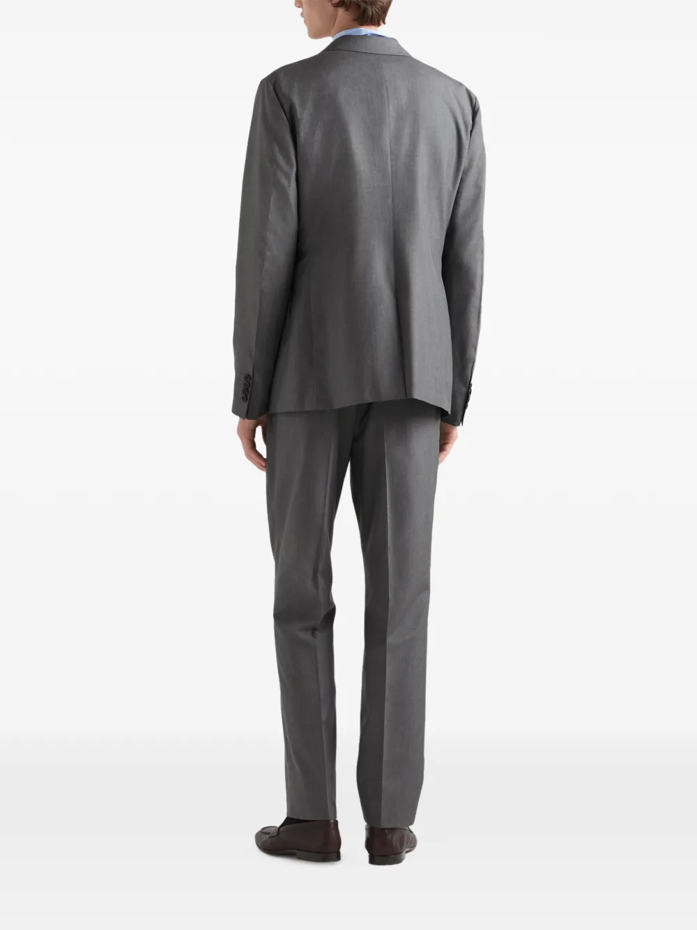  Prada Single-breasted Silk Suit - Grey 