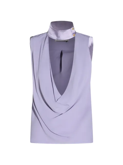 Elisabetta Franchi high-neck draped blouse
