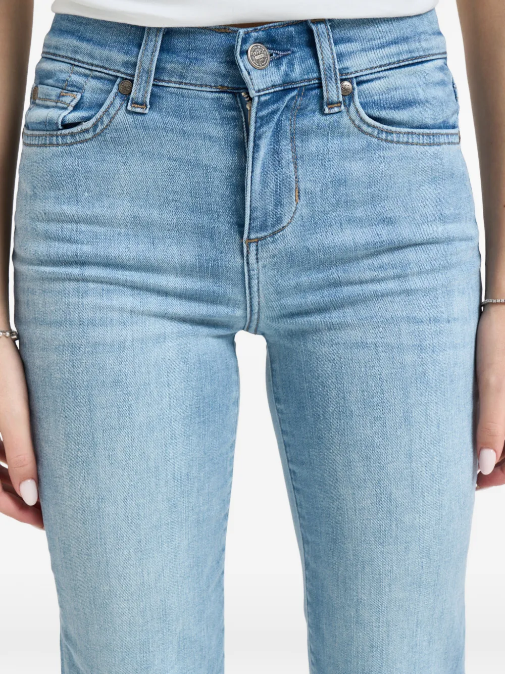 Rhinestone-Embellished-Pocket Jeans