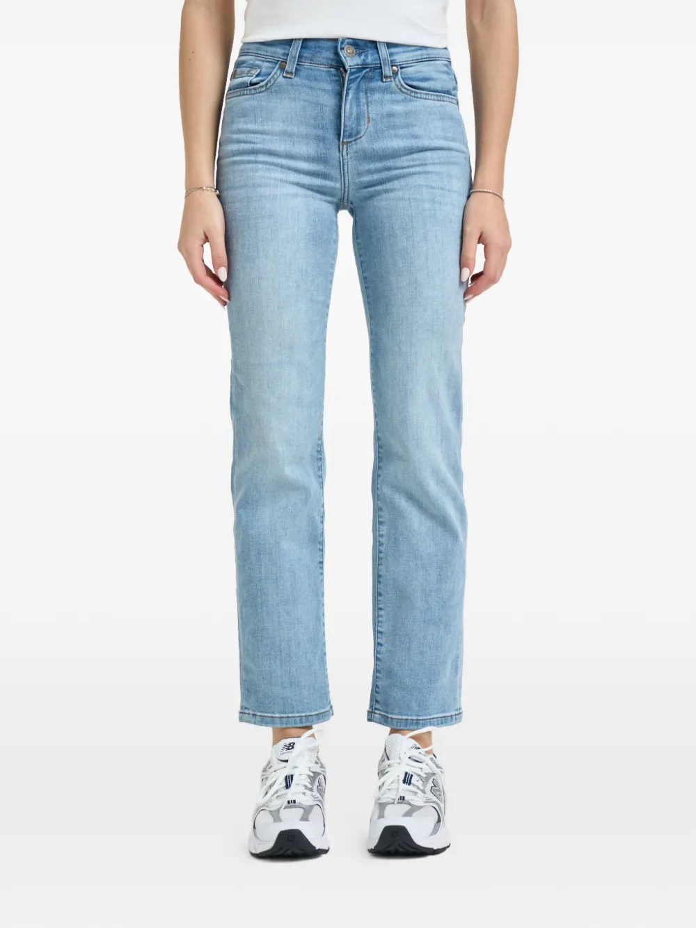 Rhinestone-Embellished-Pocket Jeans