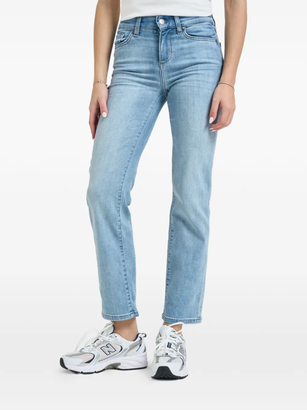 LIU JO rhinestone-embellished-pocket jeans - Blu