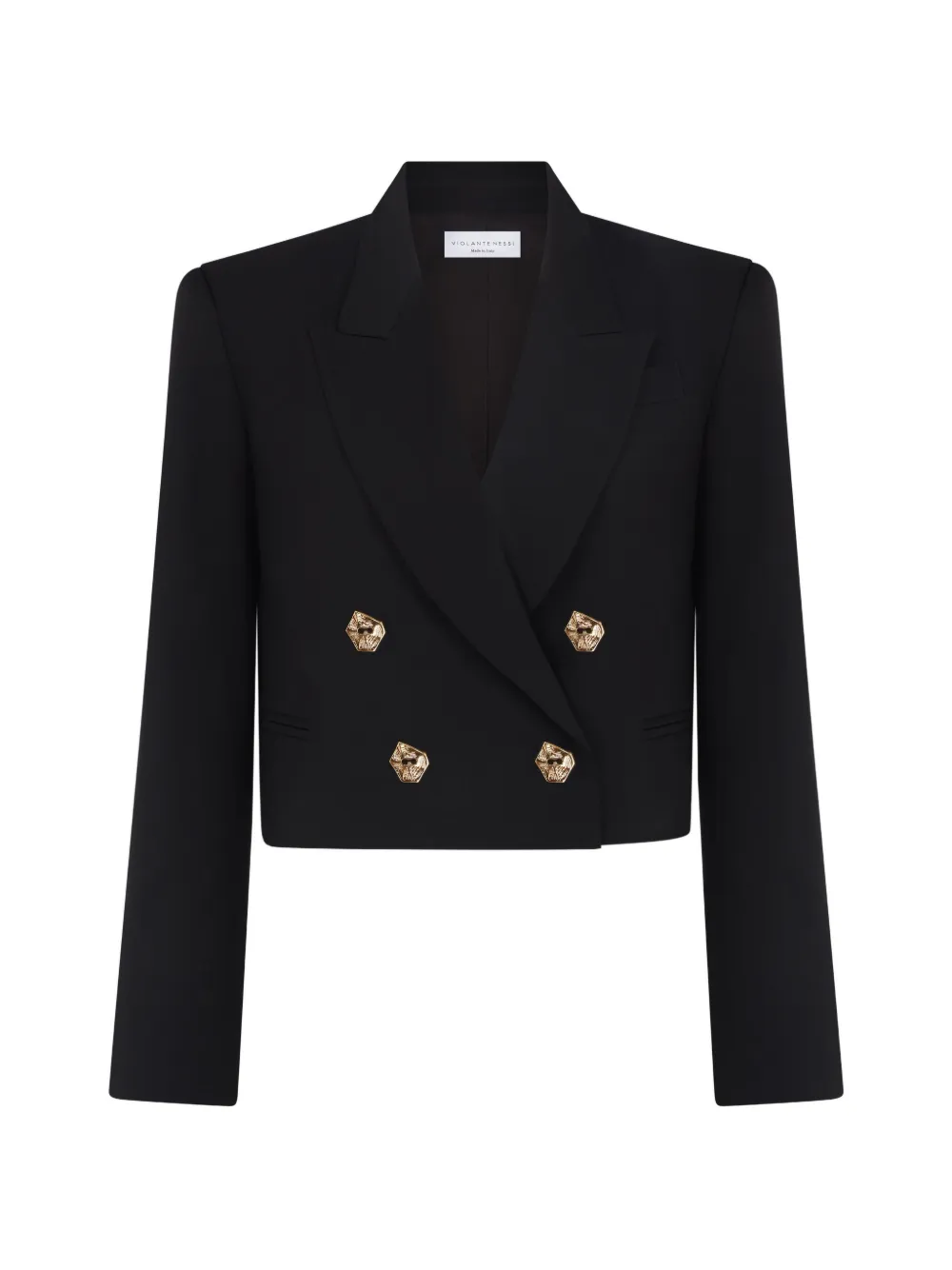 Violante Nessi Blazer crop Marinetti - Nero