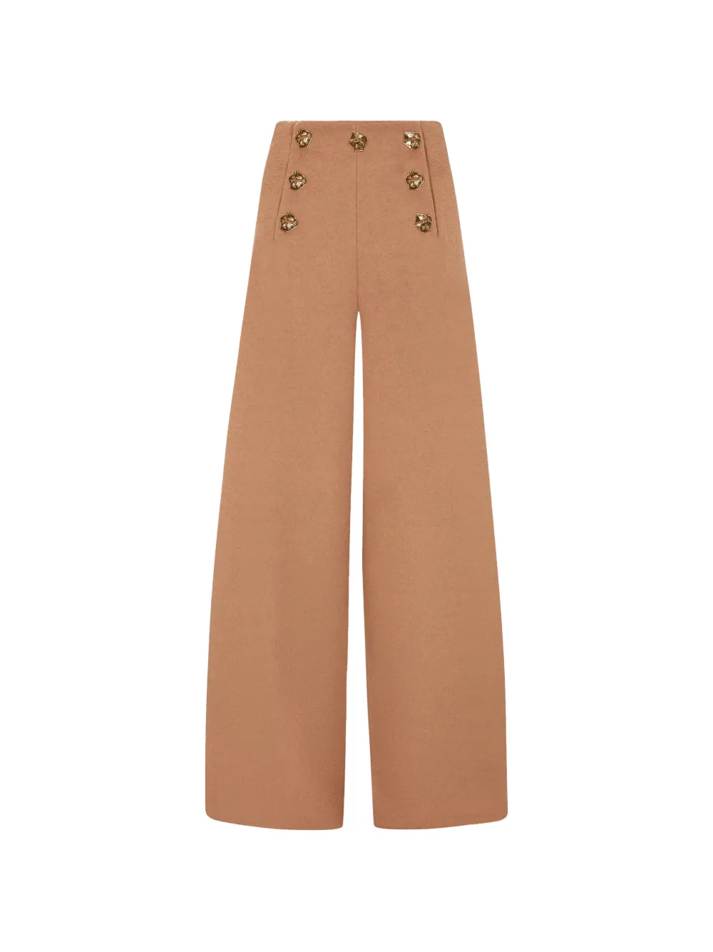 Violante Nessi Pantaloni Tano con decorazione - Marrone