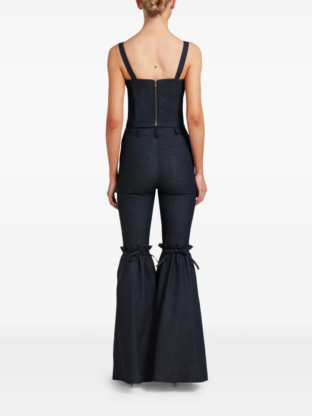Violante Nessi Vermeer bustier top Blauw