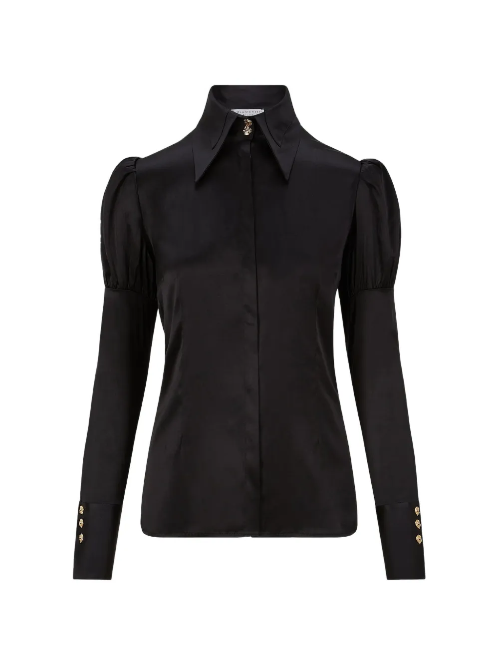 Violante Nessi Koons sculptural-sleeve blouse - Schwarz