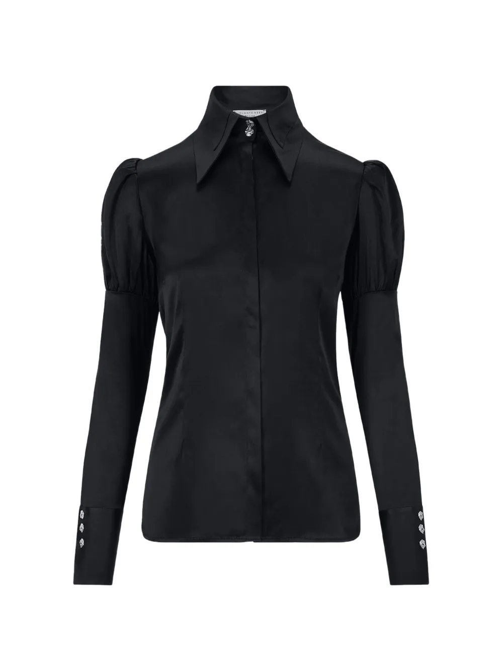 Violante Nessi Koons sculptural-sleeve blouse - Nero