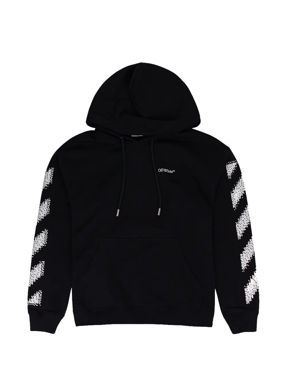 Off-White pixel diag skate hoodie - Nero