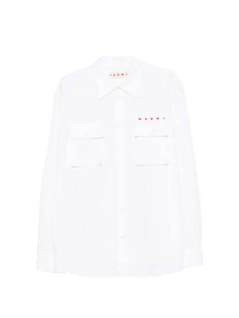 Marni flap-pocket logo shirt