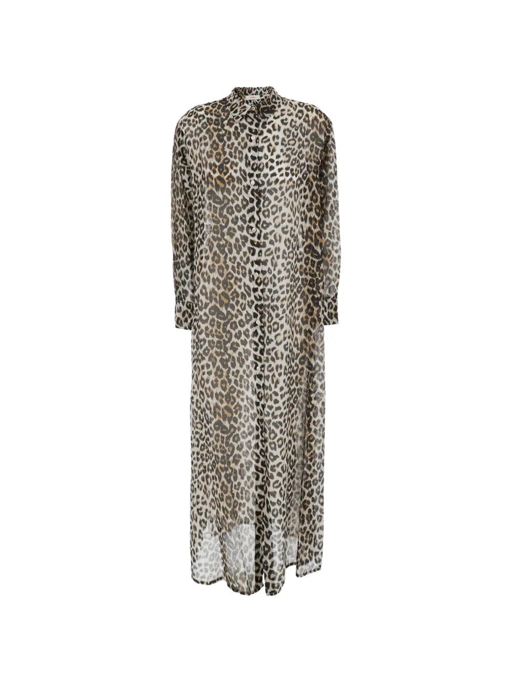 Jucca leopard-print shirt dress - Toni neutri