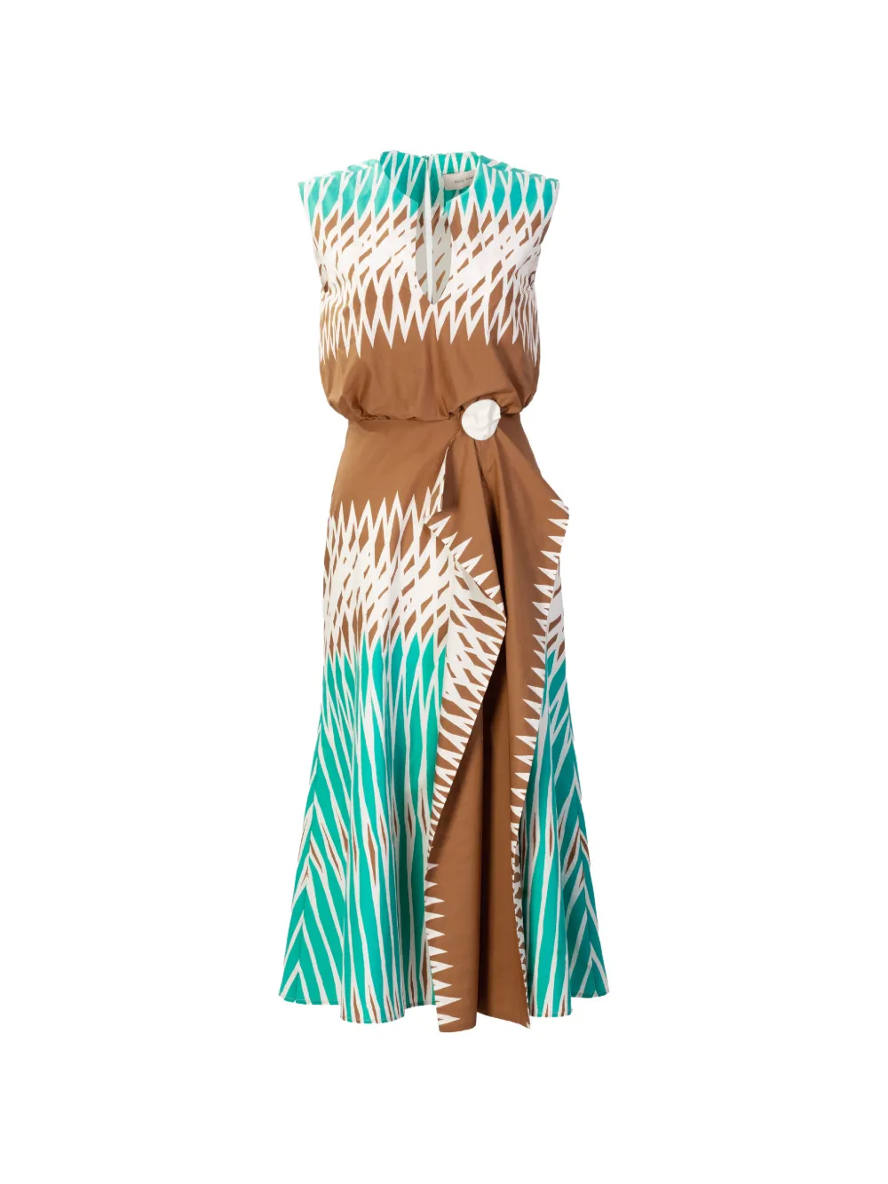 Silvia Tcherassi Kendall printed dress - Marrone