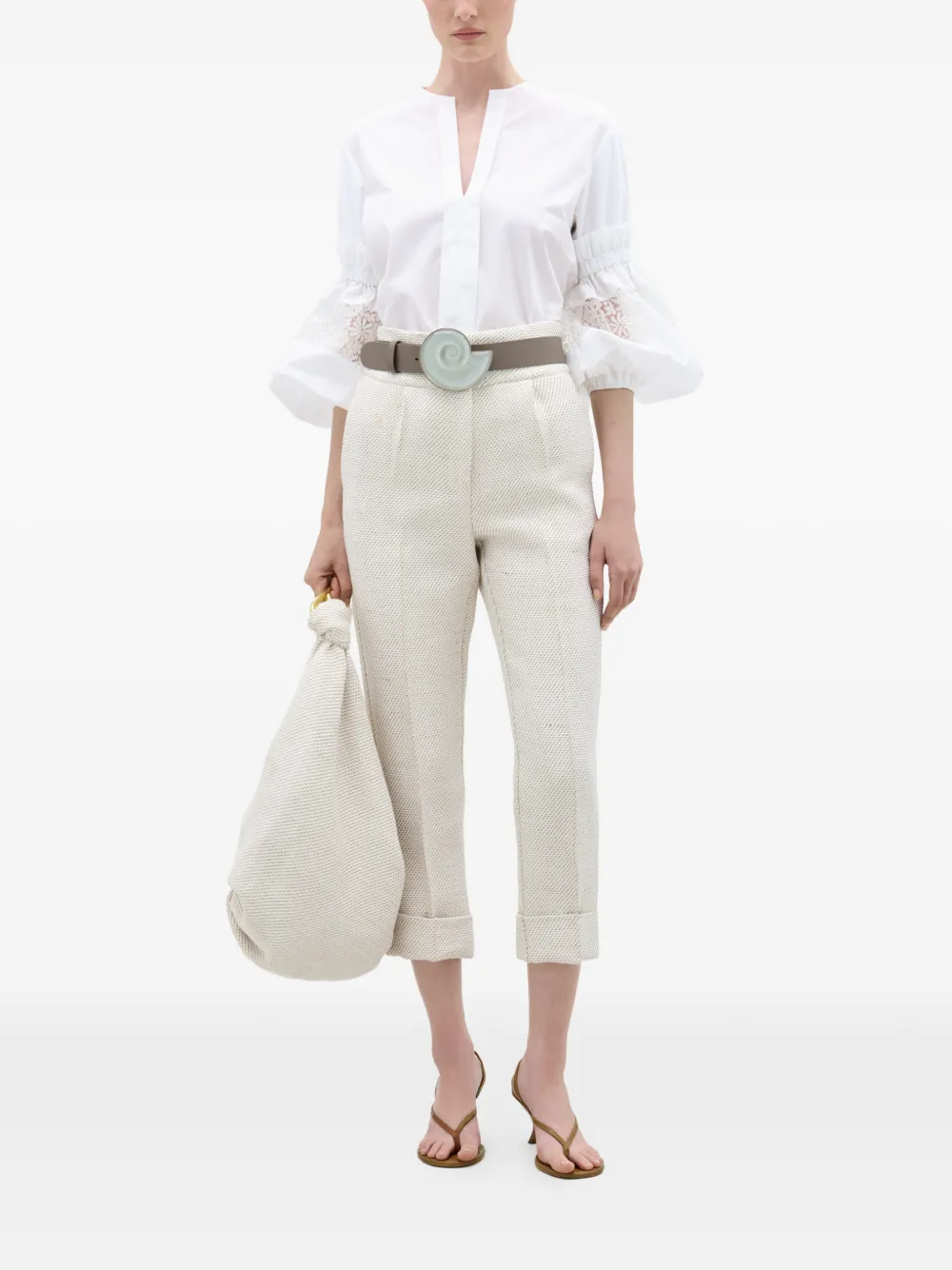  Silvia Tcherassi Moad Trousers - Neutrals 