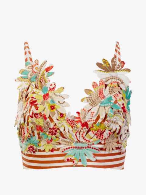 Silvia Tcherassi Ibbie flower striped top