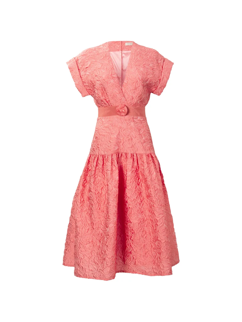 Silvia Tcherassi Metaponto V-neck dress - Rosa