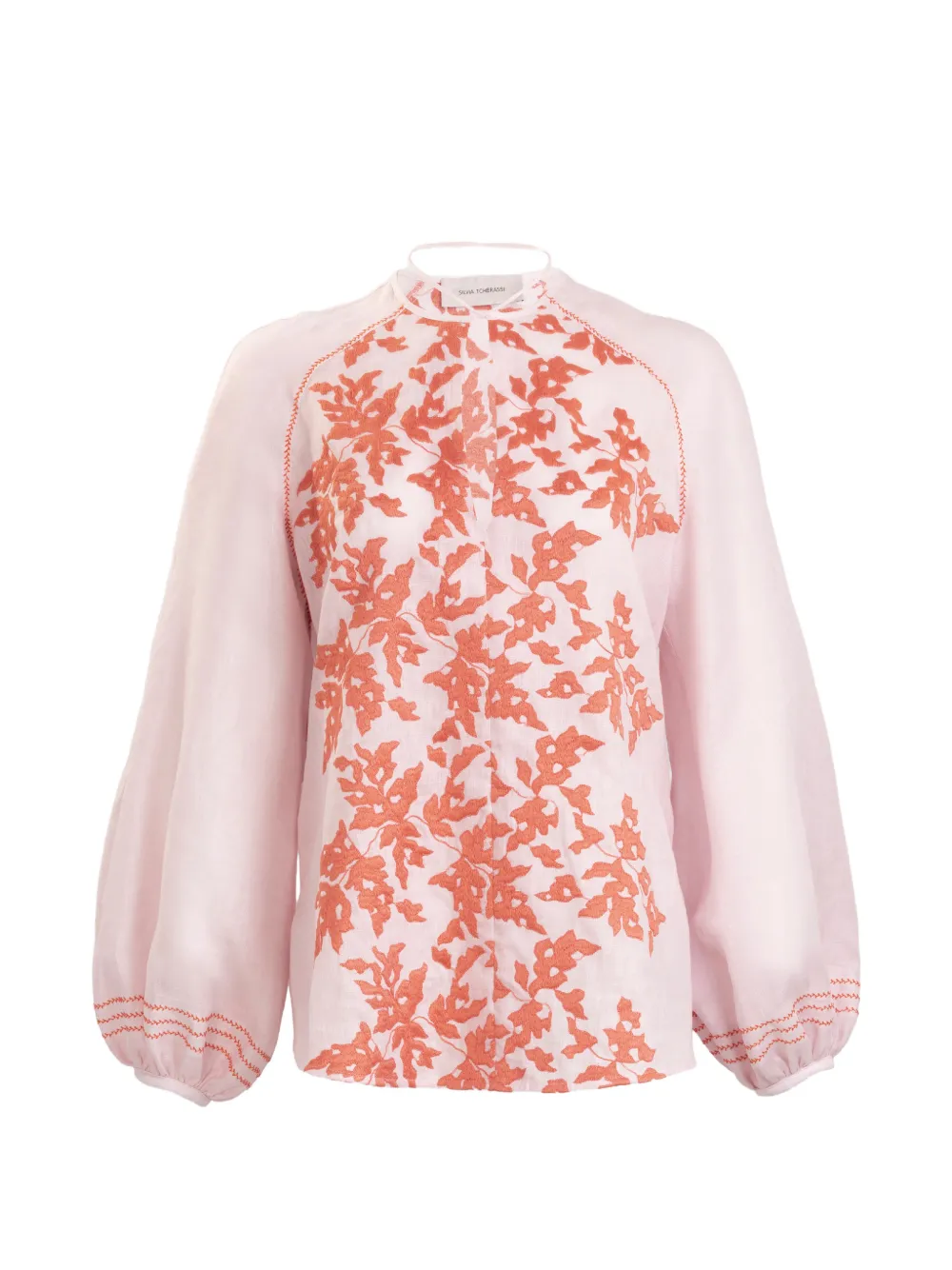 Silvia Tcherassi Molveno embroidered blouse - Rosa
