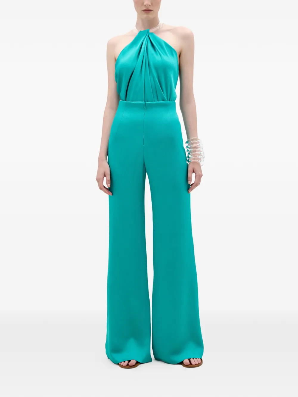  Silvia Tcherassi Dianela Halterneck Blouse - Green 