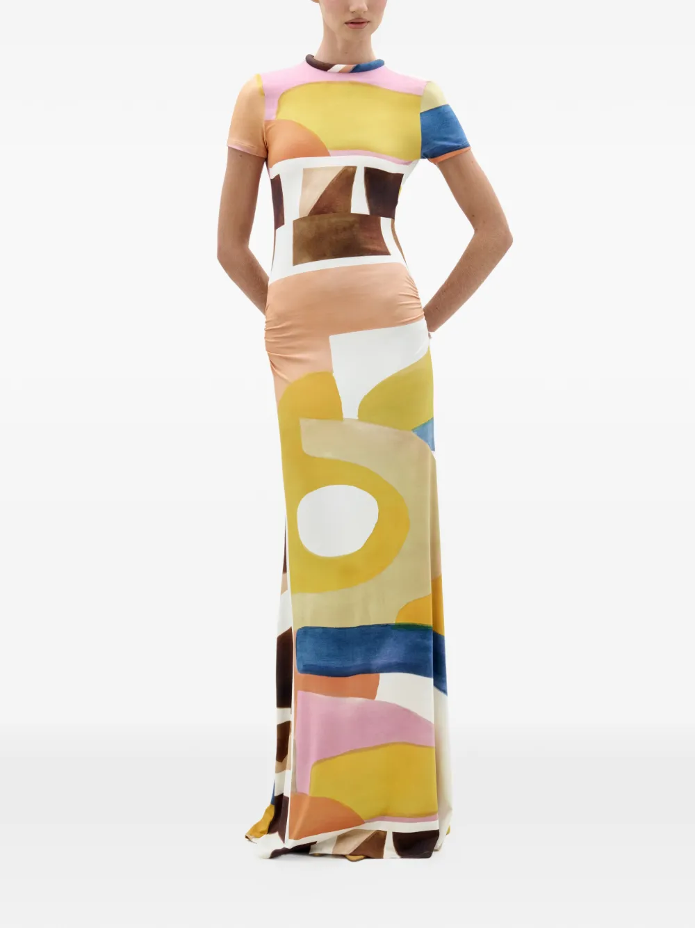  Silvia Tcherassi Ikia Printed Maxi Dress - Neutrals 