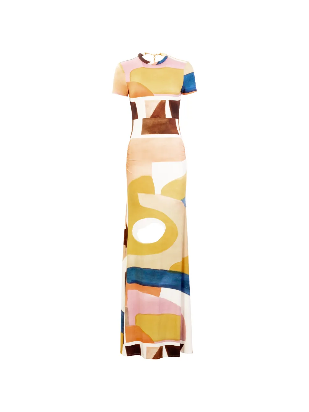 Silvia Tcherassi Ikia printed maxi dress - Toni neutri