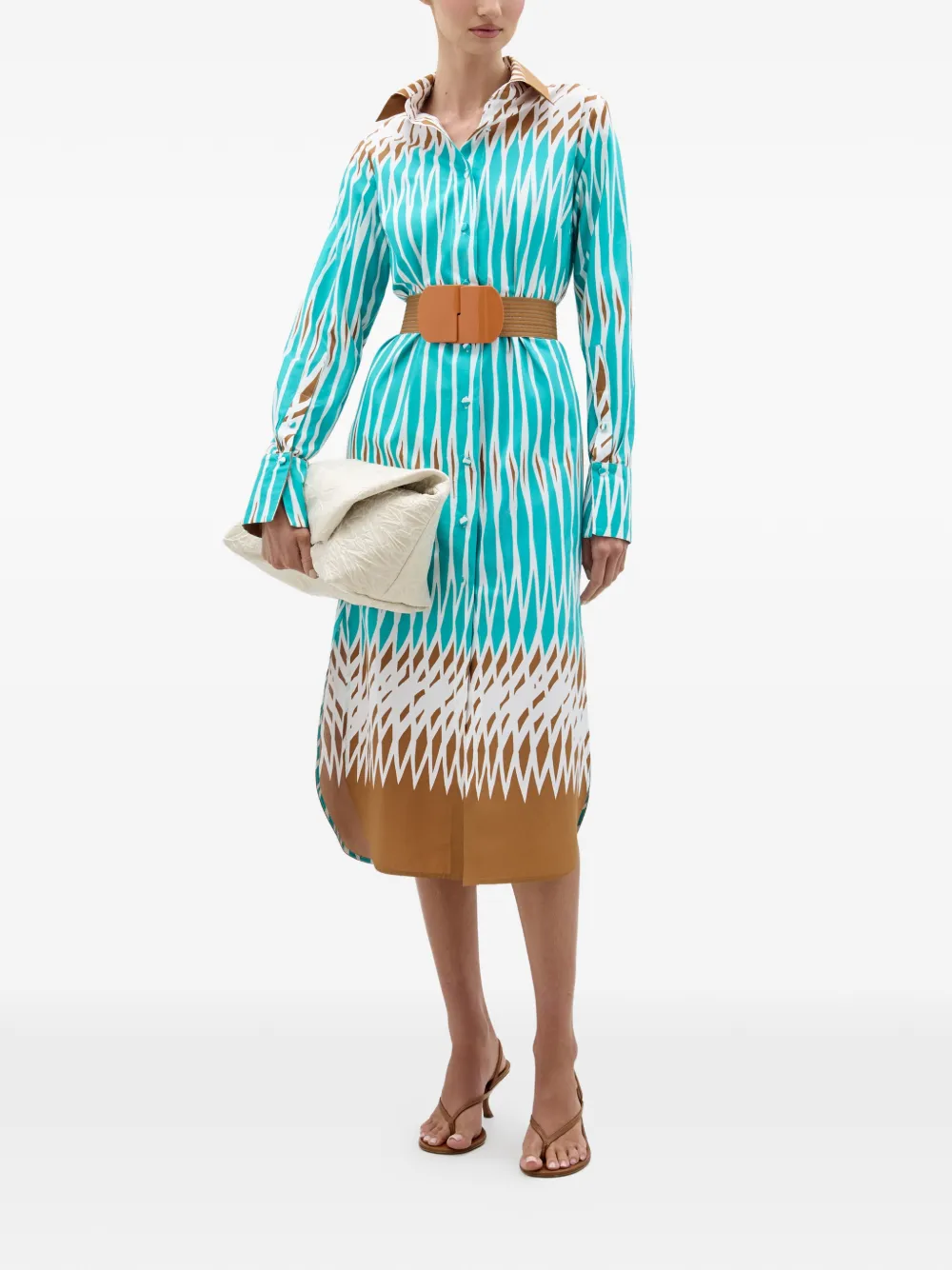  Silvia Tcherassi Ronzone Midi Dress - Blue 