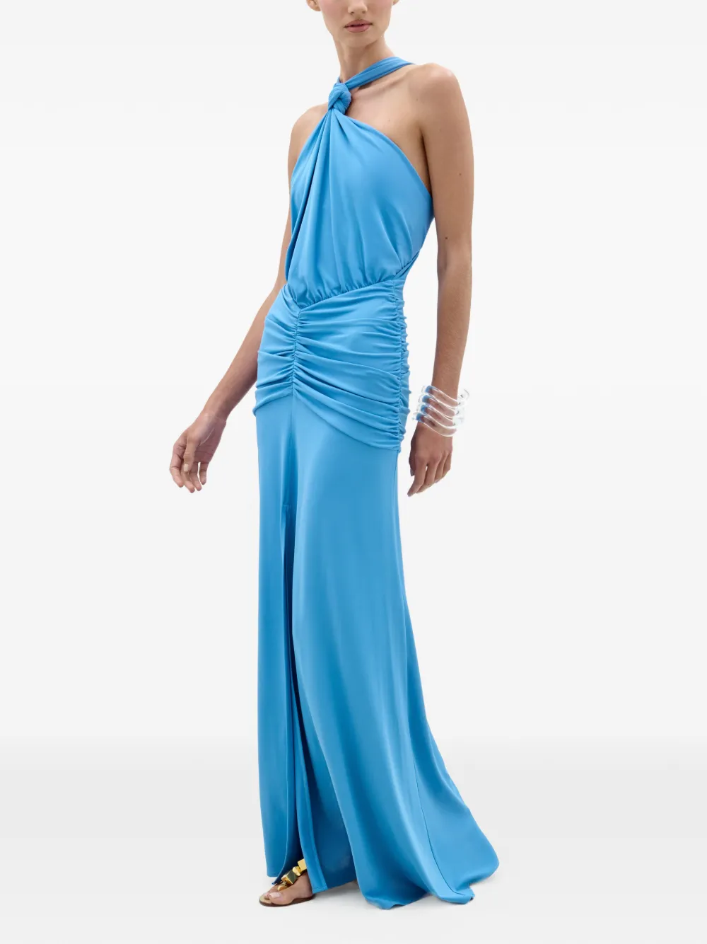  Silvia Tcherassi Jedda Knotted Maxi Dress - Blue 