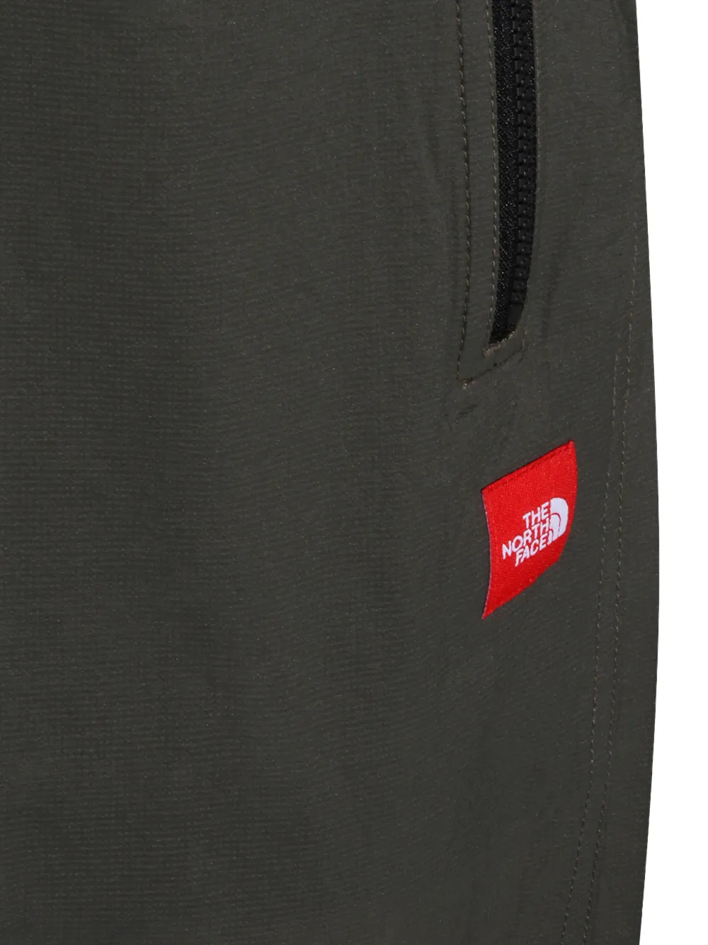 The North Face Broek met logopatch en rits Groen