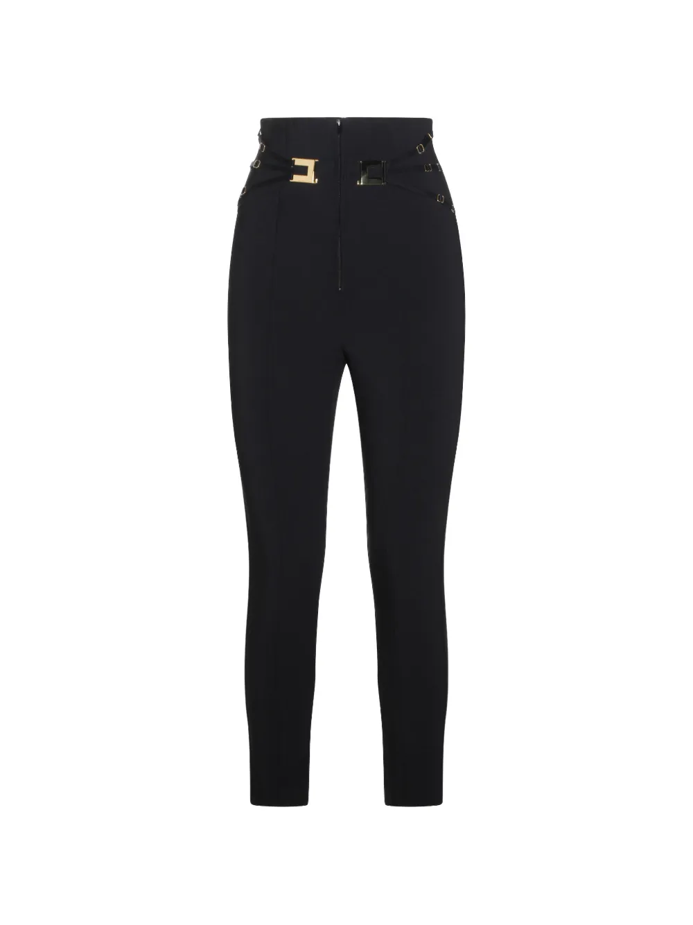 Elisabetta Franchi hardware-detail trousers - Nero