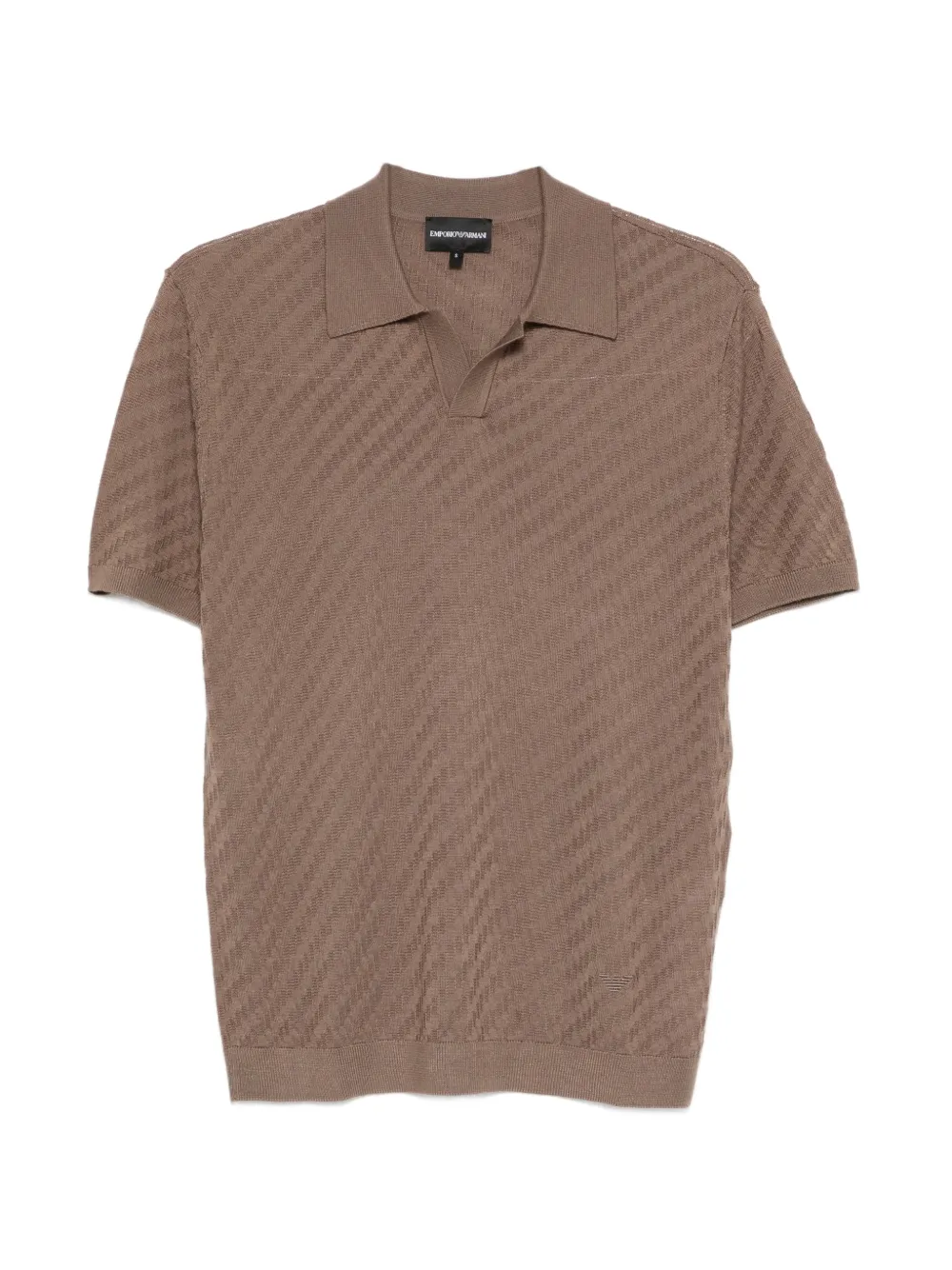 Emporio Armani short-sleeve polo shirt - Marrone