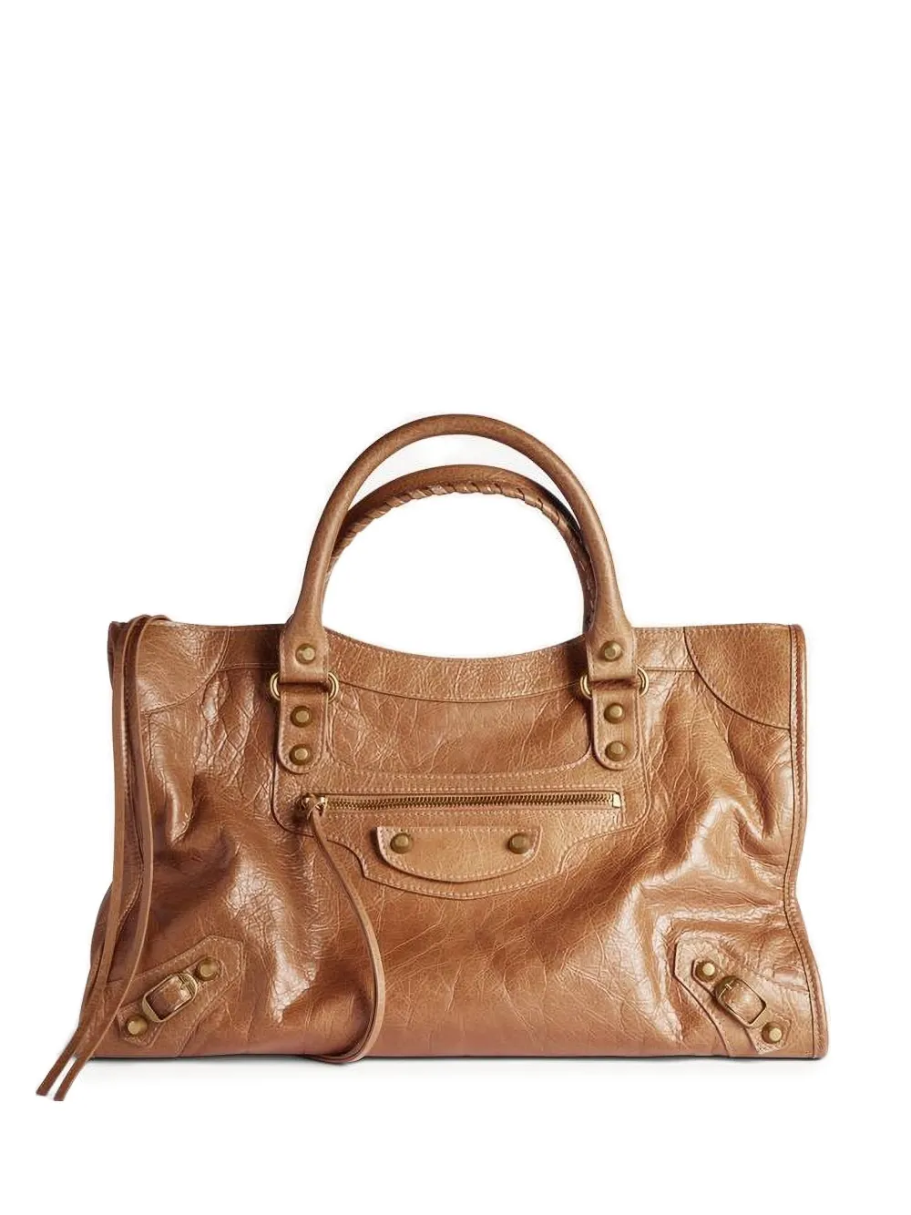 Balenciaga leather tote bag - Marrone