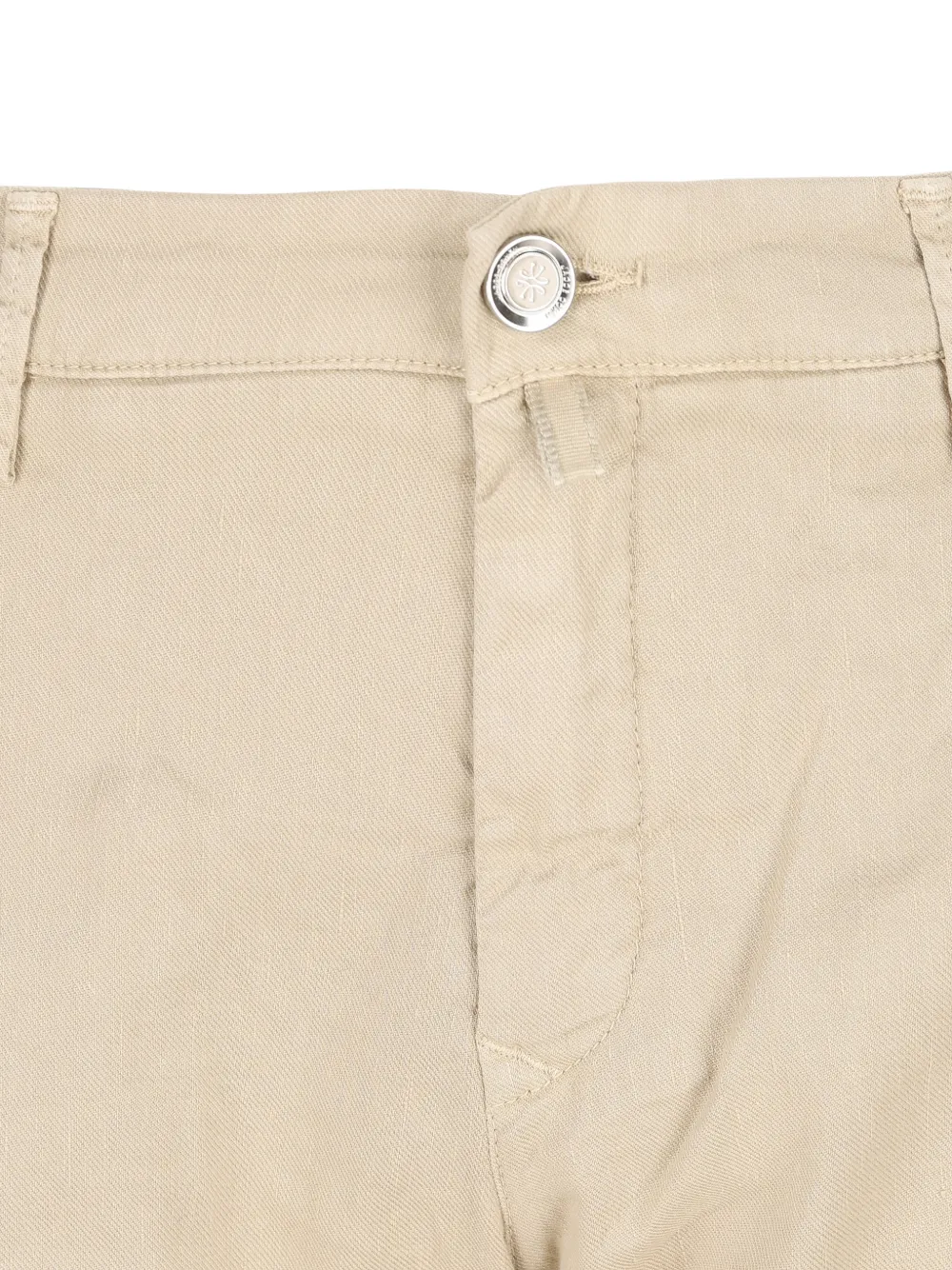 Jacob Cohën Broek met knoopsluiting Beige