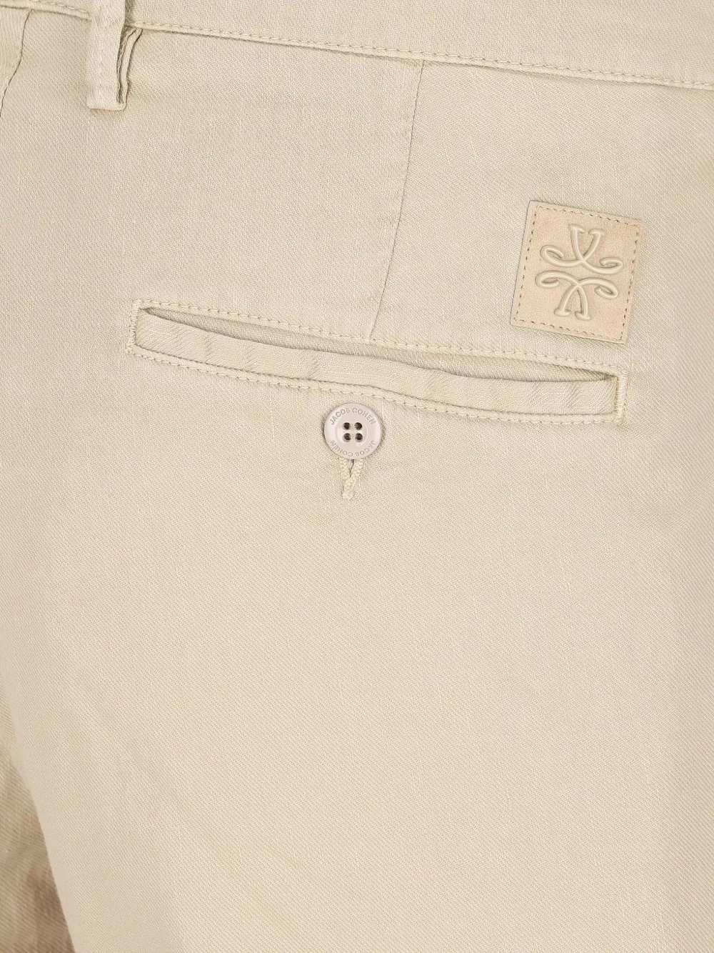 Jacob Cohën Broek met knoopsluiting Beige
