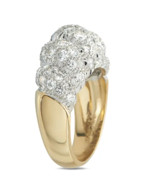 David Webb diamond platinum yellow ring