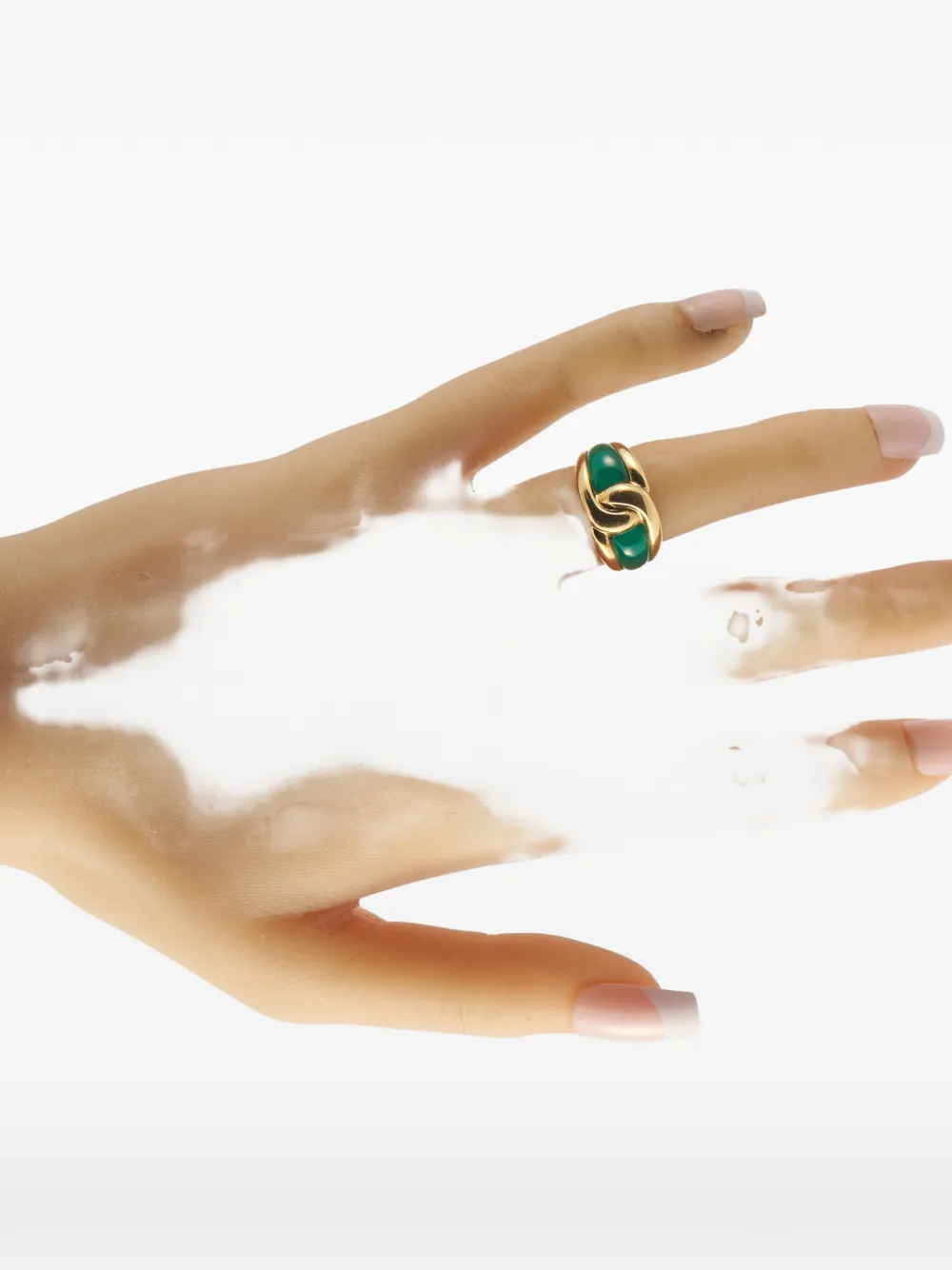 Van Cleef & Arpels Vintage chalcedony yellow gold ring - Oro