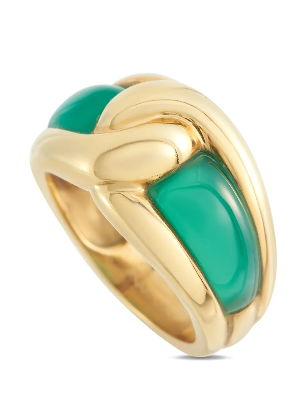 Van Cleef & Arpels Vintage chalcedony yellow gold ring - Oro