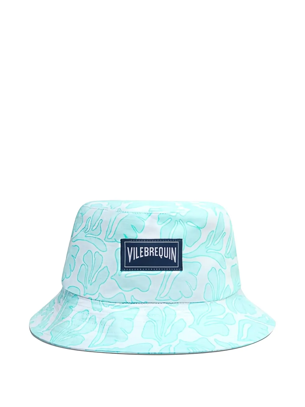 Vilebrequin logo-patch printed bucket hat - Blu