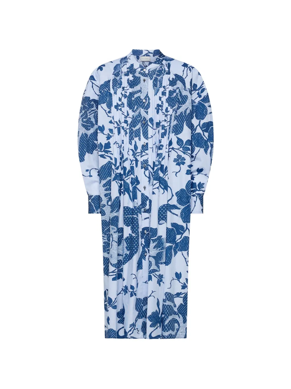 Pierre-Louis Mascia RHI floral midi shirt dress - Bianco