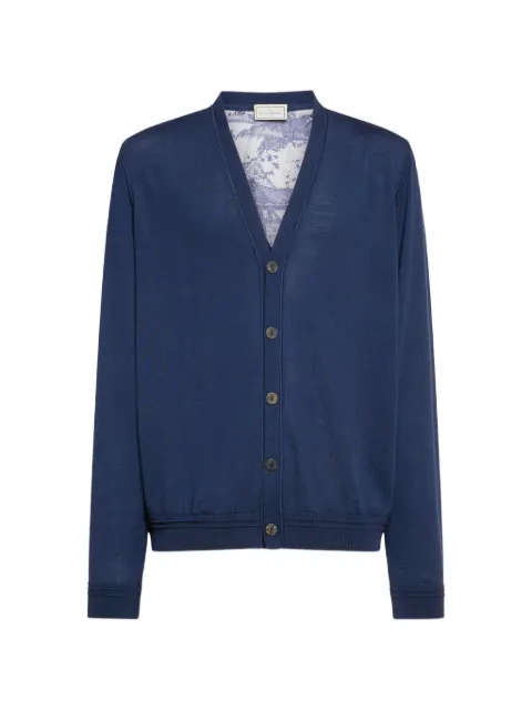 Pierre-Louis Mascia scenic-print V-neck cardigan