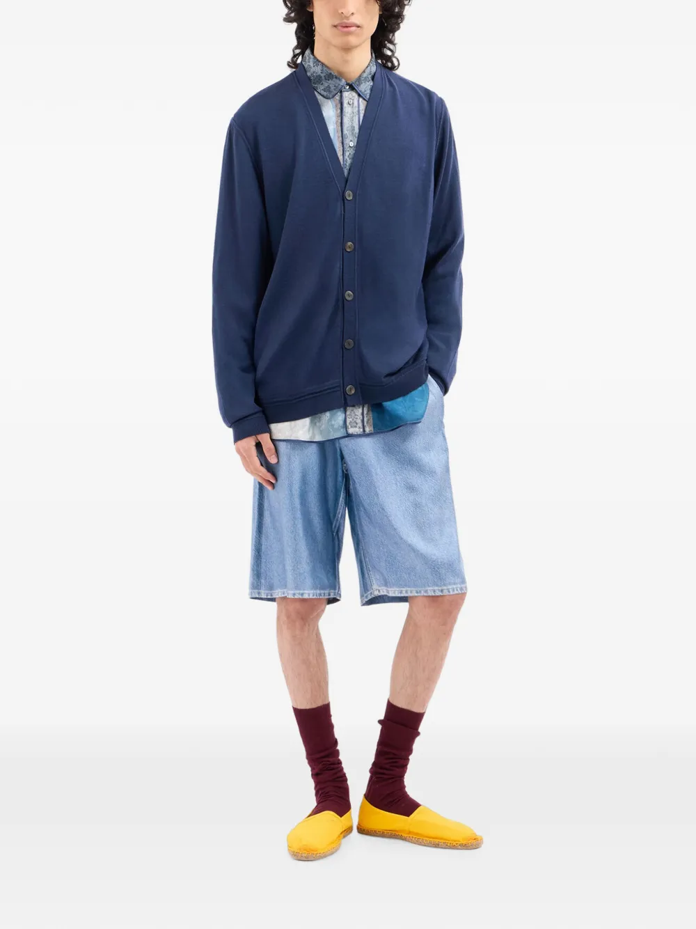 Pierre-Louis Mascia Vest met V-hals en print Blauw