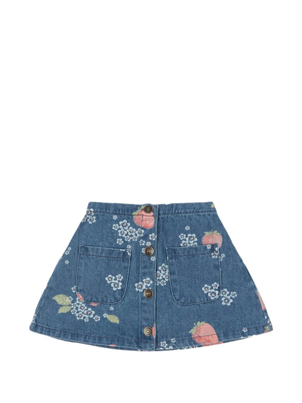 Konges Sløjd strawberry floral skirt - Blu
