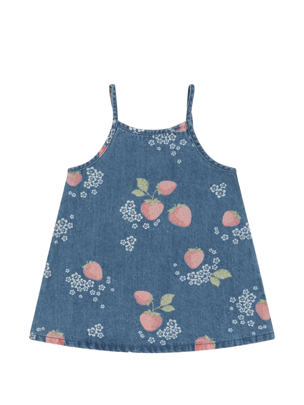 Konges Sløjd strawberry print strap dress - Blu