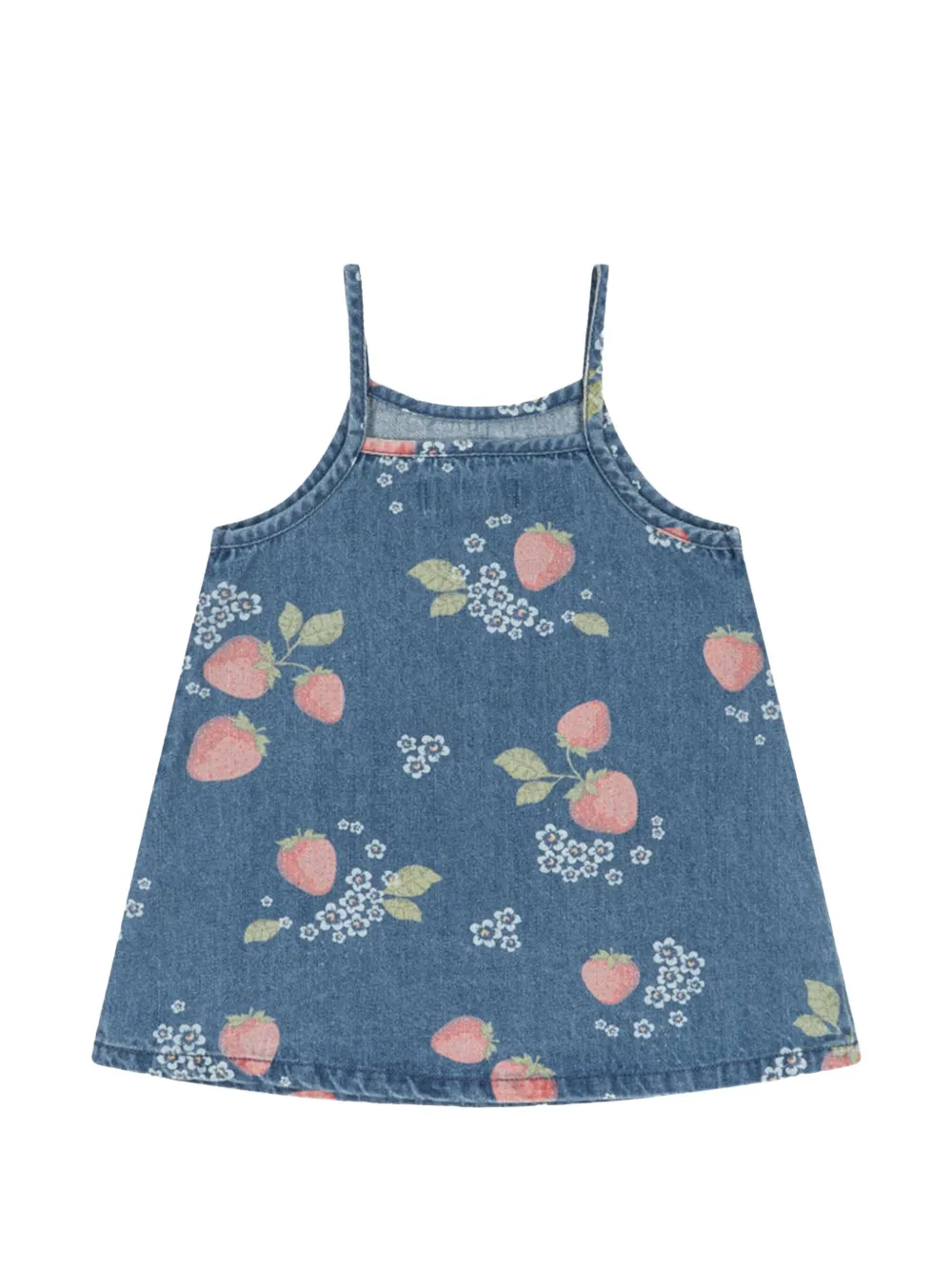 Strawberry Print Strap Dress
