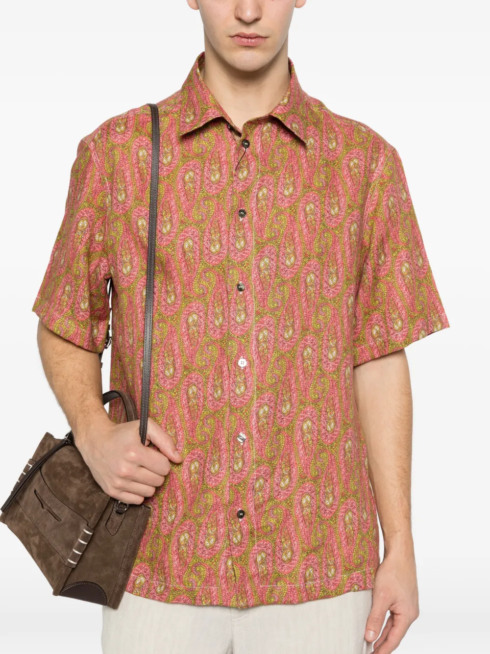 ETRO Overhemd met paisley-print Roze