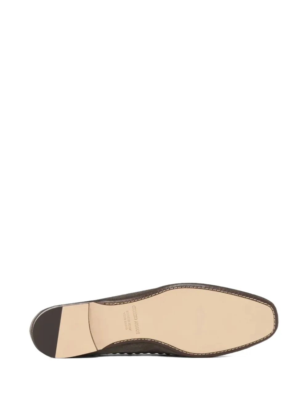 Giorgio Armani slip-on braided loafers Grijs
