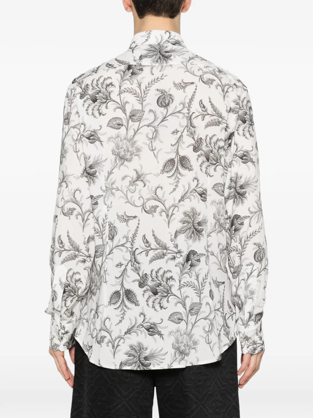 ETRO Overhemd met bloemendetail Wit