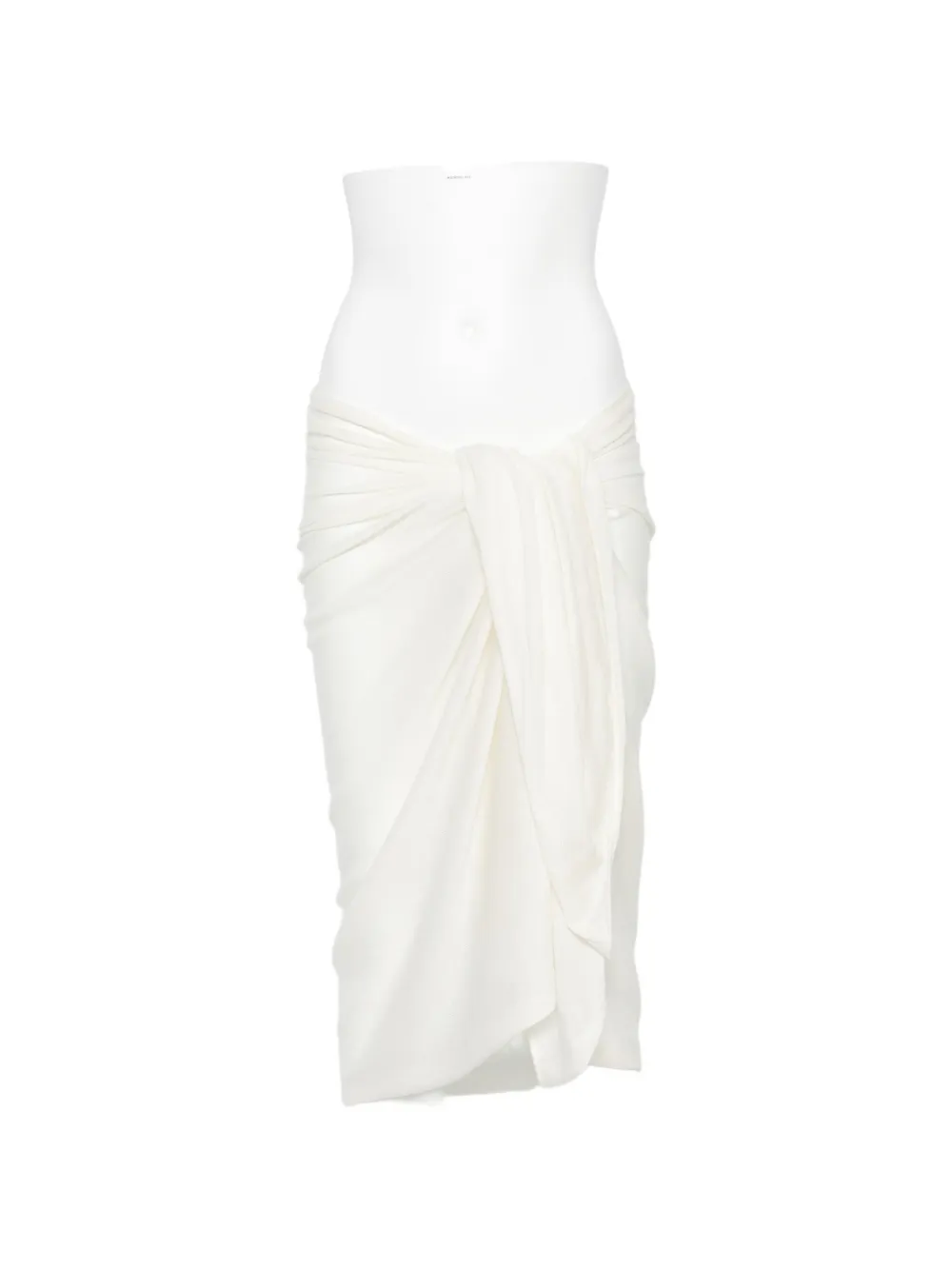 Soft Goat Featherlight knitted skirt - Bianco