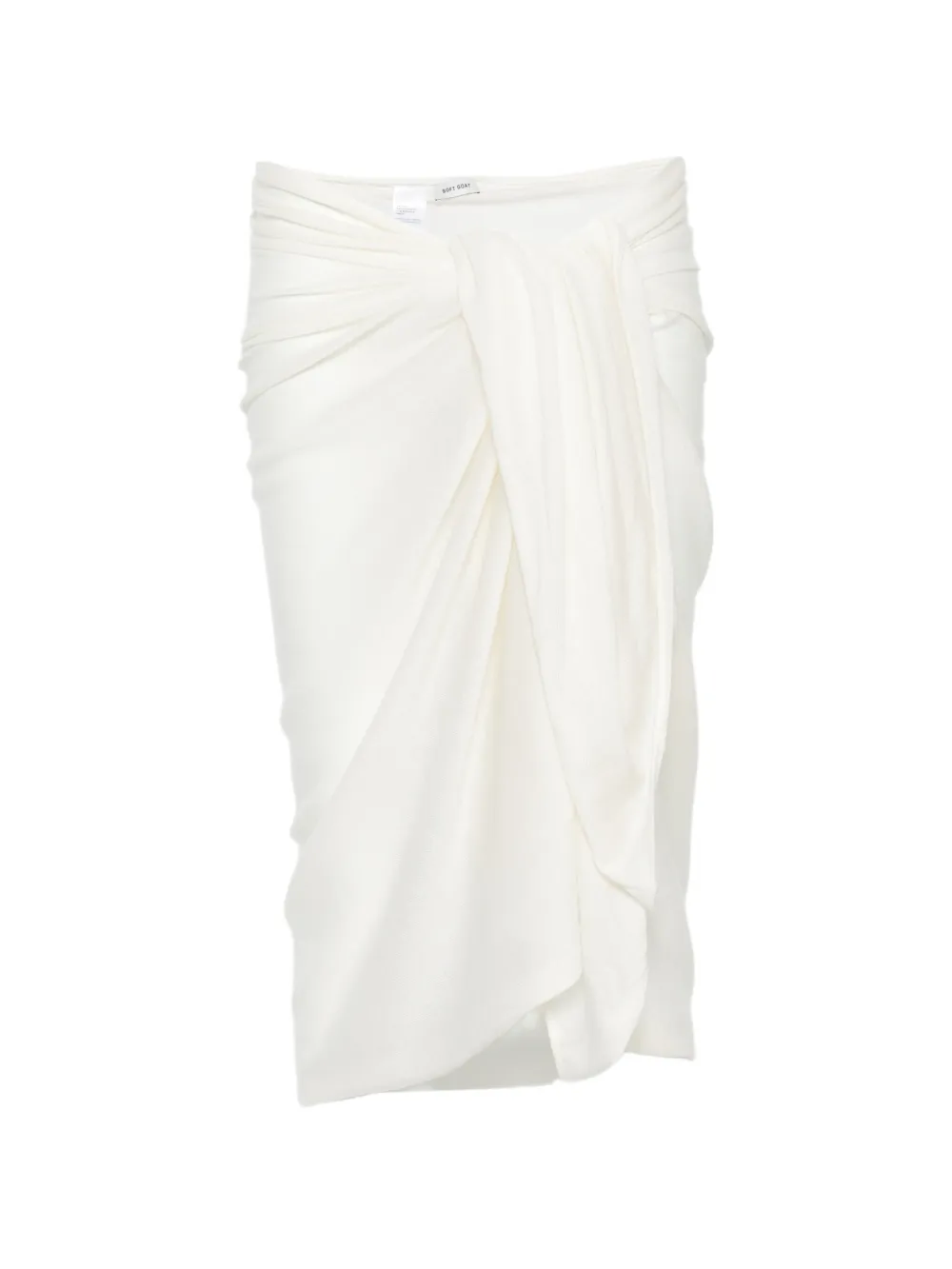 Soft Goat Featherlight knitted skirt - Bianco