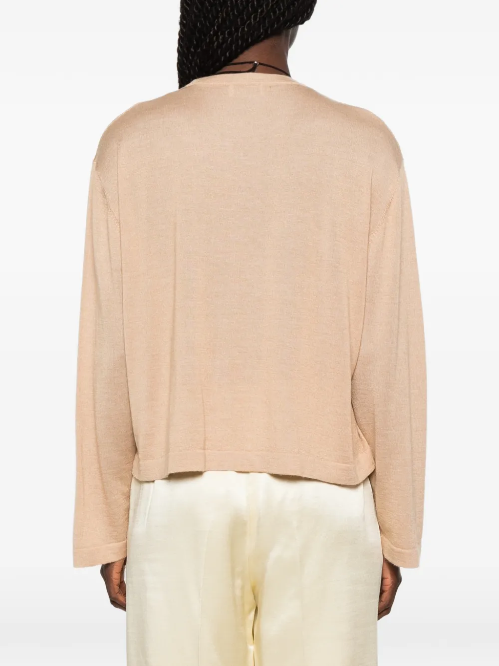 Soft Goat Trui met ronde hals Bruin