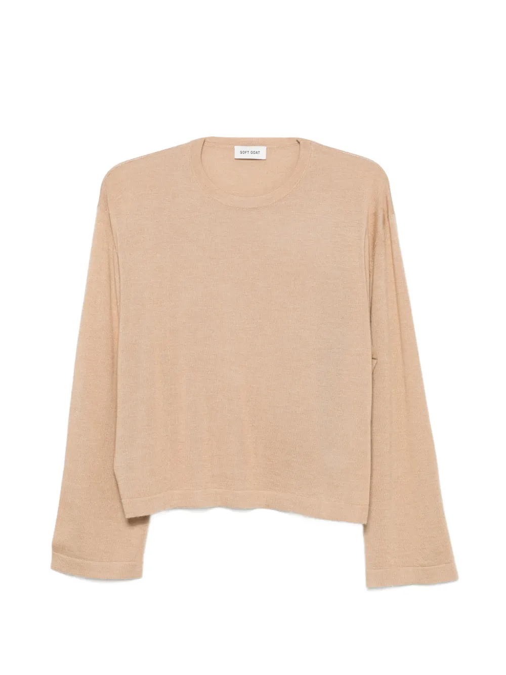 Soft Goat crew-neck sweater - Marrone